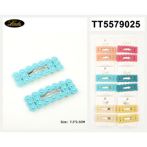 Linda Fashion - Pinza para el pelo con lazo rojo, accesorios para el cabello de plástico, estilo informal elegante para mujeres y niñas, tamaño 10x13cm - Product Image 6