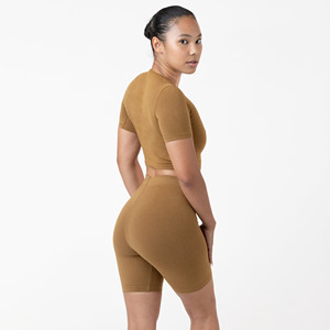 Nueva llegada 2023 logotipo personalizado al por mayor fabricante profesional precio razonable mejor material pantalones cortos de motorista para las mujeres - Product Image 2