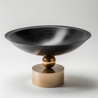 DuchessFeast Bol en métal de forme ronde personnalisé pour la maison, l'hôtel, le mariage et la décoration.