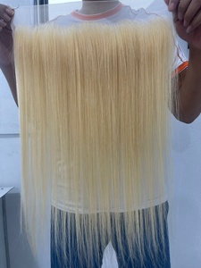 Cabello Humano Liso Rubio 613 de 8-40 Pulgadas, Cutícula Alineada, Frontal de Encaje HD, Cabello Virgen Vietnamita - Product Image 3