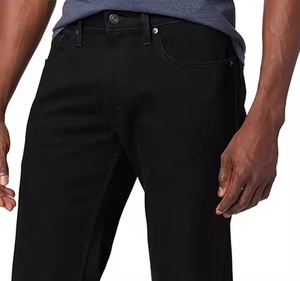 กางเกงผ้าสแปนเด็กซ์ผ้าฝ้ายถักสำหรับผู้ชายสไตล์ฮิปฮอปด้านหน้าเรียบแบบปรับแต่งได้น้ำหนักเบา - Product Image 6