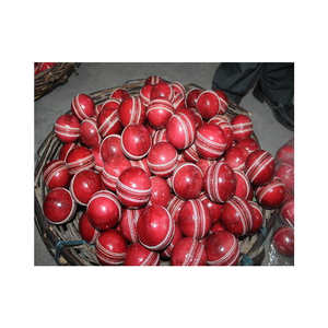 Prix de gros usine, balle de cricket en caoutchouc de haute qualité, 4 pièces, faite à la main, balle de match, logo personnalisé, couleur personnalisée - Product Image 2