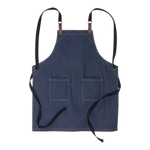 Tablier de cuisine en denim personnalisé - Product Image 1