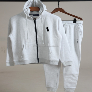 Ensemble de sweat-shirt décontracté pour homme en fibre de polyester de haute qualité 2025, sweat-shirt tendance, design scellé en deux pièces, vêtements en stock - Product Image 5