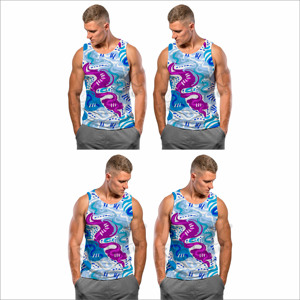 เสื้อกล้ามผู้ชายขายดี รุ่นใหม่ล่าสุด เสื้อกล้ามผู้ชายแบบซับลิเมชั่น ชุดออกกำลังกาย เสื้อกล้ามออกกำลังกายผู้ชาย - Product Image 6