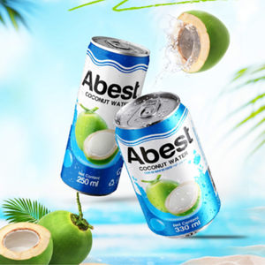 น้ำมะพร้าว ABEST 330 มล. เครื่องดื่มน้ำตาลน้อย สดชื่น รับผลิตแบบ OEM ODM แบรนด์ส่วนตัว มีตัวอย่างฟรี จาก A&B เวียดนาม - Product Image 1