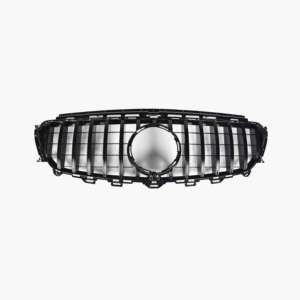 Griglia Anteriore Stile GT in ABS Nero Senza Emblema con Foro per Telecamera per Mercedes Benz Classe E <span class=keywords><strong>W213</strong></span> Berlina Coupé <span class=keywords><strong>2016</strong></span> - Product Image 3