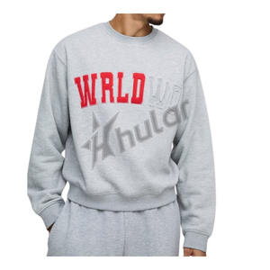 Noir quart de bras noir polaire à capuche personnalisé brodé polaire bouffée impression décontracté hiver hommes lettre sweats à capuche - Product Image 6