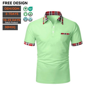 เสื้อโปโลผ้าฝ้าย OEM ขายส่ง ปักโลโก้ตามสั่ง แบบเรียบ ถักทออย่างดี แขนสั้น สวมใส่สบาย คุณภาพพรีเมียม สำหรับผู้ชาย - Product Image 3