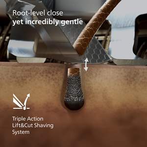 Afeitadora Eléctrica Triple Lift Cut System para Uso en Seco/Húmedo, Cuchillas Rotatorias de Precisión, Tecnología de Afeitadora Rotatoria de Repuesto, Lavable IPX7 - Product Image 2