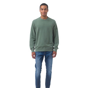 Sudadera con cuello redondo y estampado personalizado de alta calidad 100% algodón polar bordado con logotipo para hombre patrón sólido elementos esenciales de invierno - Product Image 2