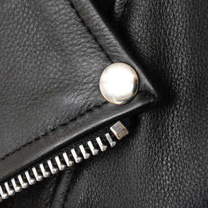 Custom High Quality Men's Winter Leather Jacket Vintage Biker Style High Street OEM ODM Winter Jacket - Product Image 5