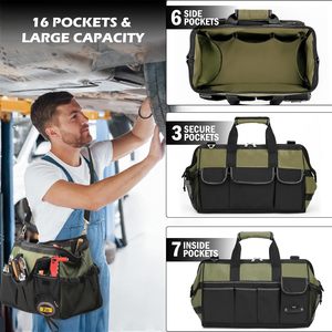 Bolsa de Herramientas Azul Resistente Hasun OEM, Garantía de 3 Años, Organizador de Herramientas Táctico Portátil, Correa de Hombro Ajustable, Resistente al Agua - Product Image 5