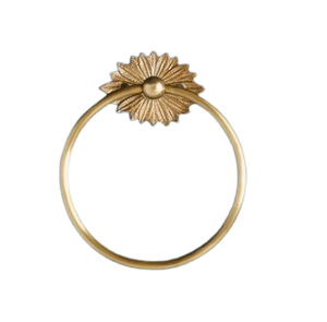 Toalla redonda de estilo moderno, toallero de baño redondeado Chapado en plata, toallero montado en la pared - Product Image 6