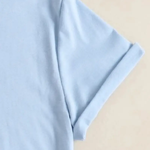 2023 surdimensionné femmes T-Shirts haute qualité 100% coton personnalisé cou Design de mode Logo décoration vente chaude au Vietnam - Product Image 2