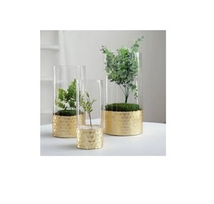 Décoration élégante de table de vase d'or en aluminium nordique moderne - Product Image 2
