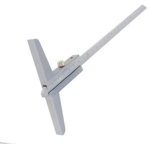 เกจวัดความลึกแบบเวอร์เนียแบบมืออาชีพ 0-200 มม. พร้อมสเกลแบบสลักละเอียด <span class=keywords><strong>ป</strong></span>้องกันการซีดจาง สำหรับงานกลึง - Product Image 2