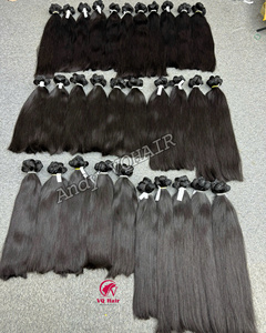 Paquete de cabello crudo Natural recto 100% Extensiones de cabello humano vietnamita de un solo donante Extremos completos color natural 1b - Product Image 2