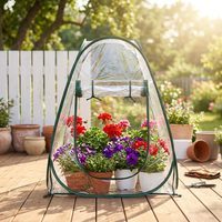 Mini serre portable pop-up moderne et écologique pour plantes et fleurs de jardin, protection pour l'arrière-cour