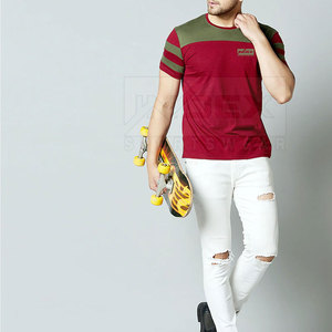 Camisetas de hombre de alta calidad Patrón sólido de algodón/poliéster cómodo para uso en exteriores Nuevo stock - Product Image 6