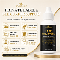 Fabricant de gel pour perruques en dentelle sous marque privée avec formule transparente à séchage rapide et tenue forte pour les marques de perruques