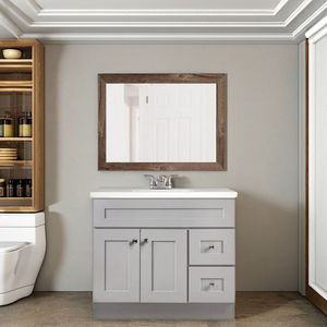 Armoires de vanité de salle de bain blanches multifonctionnelles pour salle de bain - Product Image 2