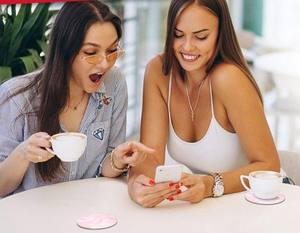 Support à tasse artisanal en résine, motif floral religieux, pierre d'agate polie, décoration de luxe pour la maison, couleur personnalisée - Product Image 2