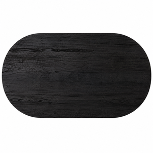 Mesa de Centro Cavello de Madera de Mango Maciza con Diseño Acanalado |   Muebles de Sala de Estar Modernos de Lujo Estilo Japandi Hechos en India - Product Image 3