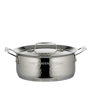 Casseroles finies blanches de forme ronde en métal aluminium de qualité supérieure design compact pour un rangement pratique dans n'importe quelle cuisine - Product Image 2