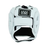 Casque de boxe respirant en PU de qualité supérieure avec logo personnalisé, caractéristiques de sécurité, différentes couleurs, sport, réglable, résistant à l'eau