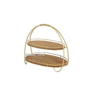 Serveur de gâteau en bois et en fer de qualité supérieure pour événement de mariage et occasion spéciale - Product Image 5