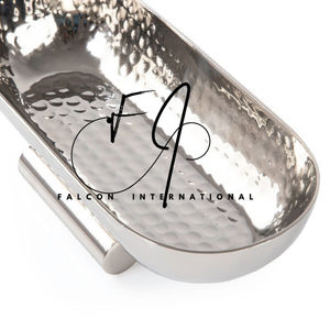 Handmade Silver-Finished <b>Metal</b> Chocolate <b>Bowl</b> Eco-Friendly Hammered Designer Platter safe Top Selling Hammered Chocolate <b>Bowl</b> - Product Image 2