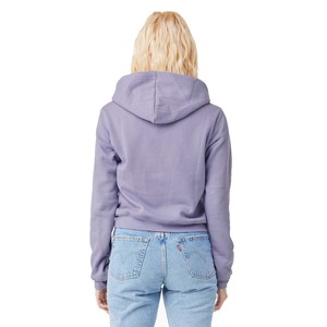 100% señoras algodón Crop Hoodies manga larga Tops con capucha Lounge Crop sudaderas - Product Image 5