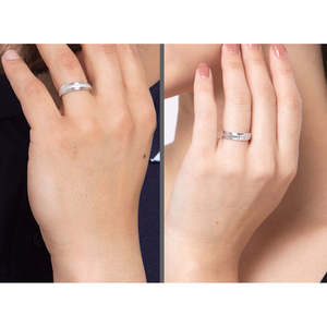 NOVAMART Fine Premium 925 Pure Sterling Silver Men's <b>Ring</b> Rhodium Plated with Diamond and Zircon Inlay Perfect Gift for <b>Couples</b> - Product Image 4