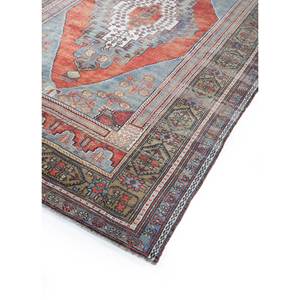 Alfombras de Lana Anudadas a Mano Nuray, Diseño Rectangular con Medallón Rojo Naranja y Patrones Abstractos para el Hogar, para Sala de Estar y Dormitorio, 9x12, Pae-2968 - Product Image 2