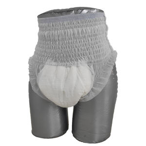 <span class=keywords><strong>Culotte</strong></span> jetable blanche de haute qualité pantalon pour personnes âgées pantalon en <span class=keywords><strong>plastique</strong></span> <span class=keywords><strong>pvc</strong></span> adulte incontinence adulte pull Ups couche hommes et femmes - Product Image 3
