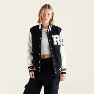 Venta al por mayor nuevas y elegantes señoras Letterman Crop Varsity chaquetas para la venta Otoño Invierno de alta calidad mujeres Crop Letterman chaquetas - Product Image 3