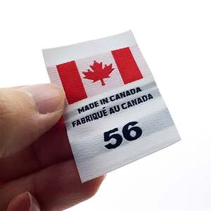 Étiquette en satin pour vêtements personnalisés et étiquettes lavées - Product Image 3