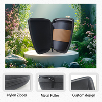Étui de transport rigide antichoc en EVA pour tasses et théières – Housse de protection portable pour service à thé d'extérieur
