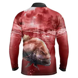 Polo de pesca profesional para hombres-100% poliéster UPF 50 + absorbe la humedad ligero transpirable para viajes de pesca de verano - Product Image 3