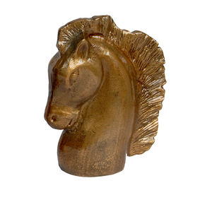 Home Decor Aluminum <b>Horse</b> Head Statue With <b>Brass</b> Antique Finishes <b>Horse</b> Head Sculpture for Home Decor <b>Horse</b> Head Figurines - Product Image 1