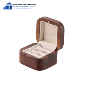 Meilleure vente coffret cadeau en bois à motif carré exclusif de haute qualité Taille personnalisée naturelle du Vietnam pour le magasin de bijoux - Product Image 3