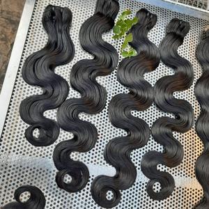 Top Wholesale Vietnamese Remy Virgin Human <b>Hair</b> Bundles Custom Raw Pre-Stretched <b>Braiding</b> - Product Image 1