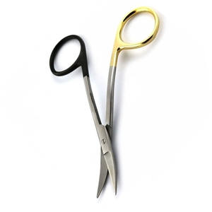 Ciseaux dentaires Lagrange personnalisés Ciseaux chirurgicaux à bord pointu Demi or 4.75 "Acier inoxydable allemand TC supercut - Product Image 5