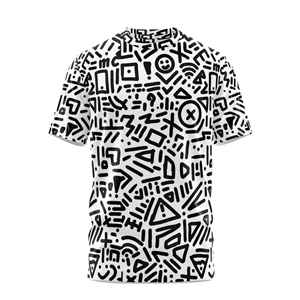 เสื้อยืดพิมพ์ซับลิเมชันสำหรับผู้ชายออกแบบมาเพื่อความทนทานใส่สบายและลายพิมพ์สดใสสำหรับทีมหรือชุดลำลอง - Product Image 1