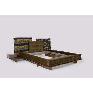 Mah Jong Kenzo Luxurious <b>Queen</b>/King Platform <b>Bed</b> Modern Luxury Design <b>with</b> Upholstered <b>Storage</b> Features Soft Home <b>Bed</b> - Product Image 1