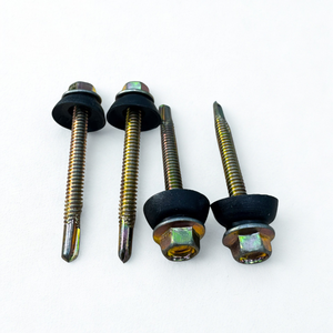 Din 7504 k thép carbon màu vàng kẽm mạ Hex máy giặt đầu tự khoan vít với EPDM máy giặt - Product Image 6