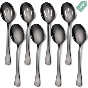 Luxury <b>Gold</b> Plated Stainless Steel Serving Spoon Set <b>Mirror</b> Polished Tableware Dinner Spoon Food Grade PVD <b>Gold</b> Cutlery Set - Product Image 2