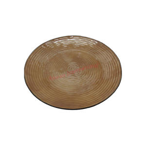 Oeuvre de fleur écologique de haute qualité fabriquée à la main plateau de service en aluminium accessoires de cuisine personnalisables Assouan International - Product Image 6