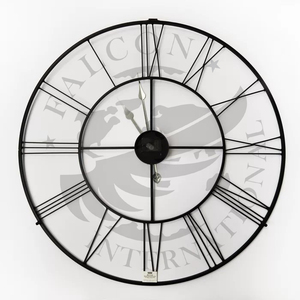 Roman Numeral Wall <b>Clock</b> Retro 32inch Black Quartz Analog Home Decorative <b>Clock</b> gift <b>Clock</b> Living Room Single Face - Product Image 1